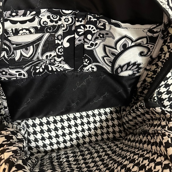 Vera Bradley Black Paisley Campus Backpack - Picture 7 of 7